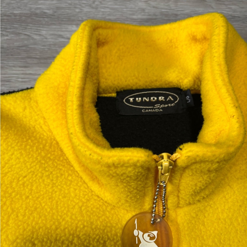 Tundra Canada Sport Vintage Fleece Quarter Zip Sweater - Size Large - Picture 5 of 13